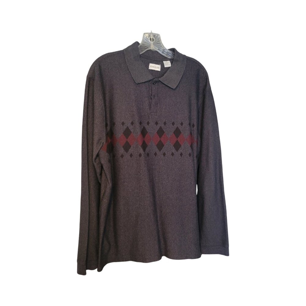 Haggar Argyle Sweater size XL